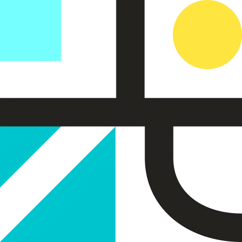 「光」の文字を幾何学模様で表現したシンボル